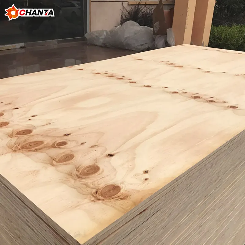 18mm 3/4 Pine Plywood Sheet For Roofing Structural   Outdoor Wall Exterior