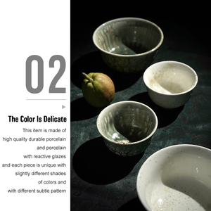 Tazón de Sopa de Fideos <span class=keywords><strong>Ramen</strong></span> de Porcelana Cerámica con Relieve Único, Venta Directa de Fábrica al por Mayor para Restaurantes y Servicios de Catering - Product Image 4