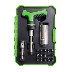 Lixin 19-Piece T-Type Ratchet Screwdriver Set Metric Home Repair Tool Kit - Product Image 5