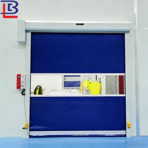 PVC personnalisé à grande vitesse commercial électrique moderne en acier automatique rapide volets roulants portes - Product Image 1