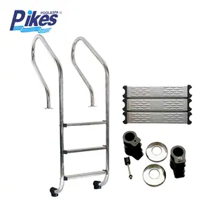 Wholesale 2-5 Steps Pool Ladder Used Stainless Steel 304/316 Material 1mm Thickness Safety Pool Ladder Handrail with Anchor Type