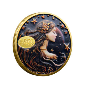 Koin Peringatan Tradisional Bertema 12 Zodiak Virgo Tahun 823-922 Logam Koleksi - Product Image 2