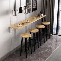 Table de bar et tabourets pliants muraux modernes minimalistes pour la maison thé au lait boutique café balcon Table à manger multifonctionnelle