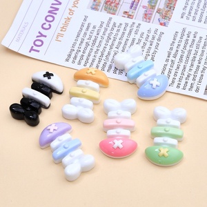 Breloques en résine en forme de poisson de dessin animé, accessoires faits à la main pour la vente en gros, pour la création de pinces à <span class=keywords><strong>cheveux</strong></span> et boucles de chaussures en colle crème DIY - Product Image 4