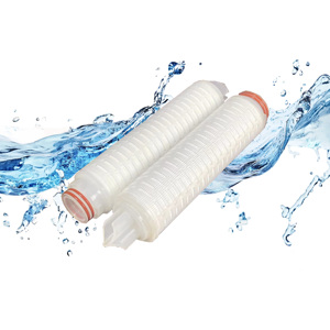 0.45 Micron <b>Reverse</b> <b>Osmosis</b> Pleated Cartridge Filter PES Filter Element Pump for Industrial Water Treatment <b>Machinery</b> 1 Year - Product Image 1