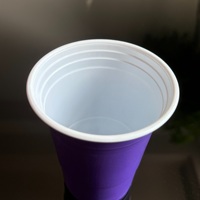 Ensemble de Beer Pong en plastique de qualité alimentaire, boîte de couleur personnalisée, gobelets jetables rouges de 500 ml pour les jeux de fête