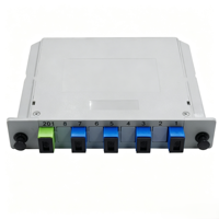 Répartiteur optique PLC LGX Box 1x2 1x4 FTTH avec connecteurs SC UPC/APC, type cassette, répartiteur de fibre optique 1x4 pour FTTX FTTB