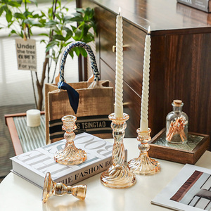 <span class=keywords><strong>Bougeoir</strong></span> en verre ambré de Style <span class=keywords><strong>scandinave</strong></span> pour les dîners romantiques décor de noël <span class=keywords><strong>Vintage</strong></span> maison pièce maîtresse photographie accessoire - Product Image 2