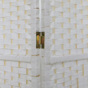 Sản xuất đơn giản trang trí màu trắng bằng gỗ phân vùng giấy dây phòng Divider màn hình - Product Image 3