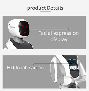 Robot de livraison intelligent IA pour restaurants et hôtels Amy Alpha à recharge automatique - Product Image 4