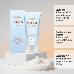 Nettoyant doux qui rafraîchit la peau du visage, doux et non desséchant, pour un nettoyage quotidien du visage. - Product Image 4