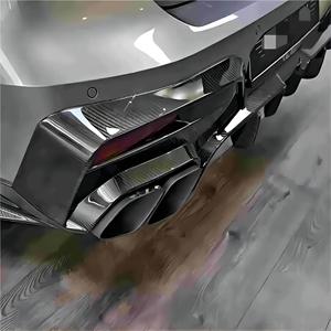 Kit carrosserie carbone sec de haute qualité pour <span class=keywords><strong>BMW</strong></span> Série 7 <span class=keywords><strong>G70</strong></span> MS jupe latérale diffuseur de lèvre avant - Product Image 5