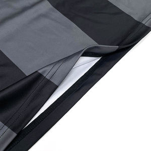 Jersey Sepak Bola Unisex Custom Cetak Digital Poliester/Katun Kerah V Lengan Pendek Model Kotak Crop Layanan OEM Pemotongan Otomatis - Product Image 6