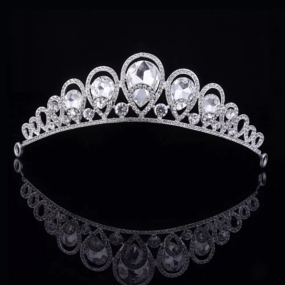 Drop Shape Wedding Crown and Tiaras for Woman Wholesale on line USA