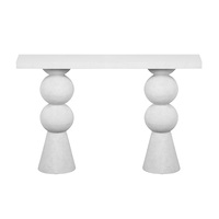 Table console moderne nordique moderne en bois blanc pour salle à manger meubles de salon dans la cuisine hôtel appartement