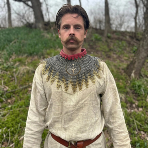 Gorget en maille de chaîne en acier inoxydable : Armure de cou, Costume médiéval Philip Patton - Product Image 1