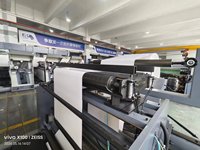 Presse flexographique économique en ligne de 1050 mm de largeur pour l'impression de supports vierges de gobelets en papier et de seaux alimentaires de 200 à 350 g/m²