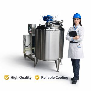 500L procesamiento de leche trituración queso Camilla batido tanque de enfriamiento yogur fermento pasteurizador escurridor molde prensa queso tina - Product Image 1