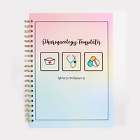 Carnet de pharmacologie pour étudiants en soins infirmiers – Couverture personnalisée avec photo, nom gravé EDM, agenda et guide d'étude sur mesure