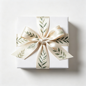 Ruban en satin pour nœud cadeau |   Usine au Vietnam certifiée BSCI, OEKO-TEX, motifs personnalisés, emballage cadeau pour supermarchés, décoration - Product Image 1