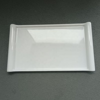Plateaux de service rectangulaires en mélamine pour la restauration, plateaux de service de luxe pour la restauration, plateaux de service en plastique en vrac