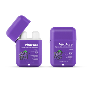 Inhalador Nasal de Doble Orificio con Tapa Abatible, Portátil, con Aceite Esencial de Mentol Natural, Sensación de Doble Enfriamiento para la Congestión Nasal - Product Image 5