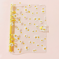 Carnet spirale A5/A6 mignon à 6 trous avec pochettes transparentes en PVC, reliure à feuilles mobiles, fournitures scolaires