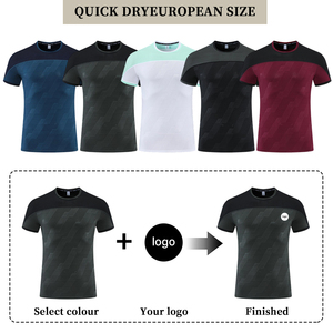 T-shirt de sport antibactérien 5A à séchage rapide, pour la gym, le fitness, la course à pied, respirant, vêtements de sport - Product Image 2