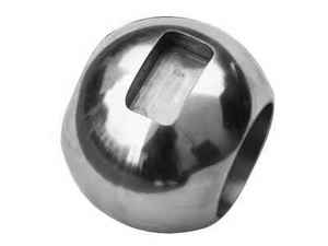 Bola fija de sello duro en forma de V de alta calidad, Bola de válvula de agua pulida de espejo sólido de acero inoxidable de gran tamaño no estándar personalizada - Product Image 5