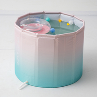 Baignoire pliable portable, ingéniosité artisanale personnalisable, capacité de 170 L, durable, écologique, design moderne, ouverture rapide, non