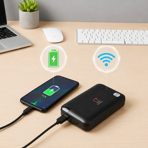 OLAX M100 พาวเวอร์แบงค์ 10000mah พร้อมเราเตอร์ไวไฟแบบพกพา 4G รองรับคลื่นความถี่คู่ 2.4G และ 5.8G แบตเตอรี่พกพาใช้งานได้ยาวนาน 10000mAh - Product Image 1