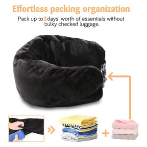 Oreiller de voyage pliable multifonctionnel populaire, confortable et facile à ranger dans les vêtements, un article de voyage indispensable - Product Image 5