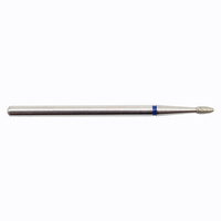 Professionnel 1.6mm flamme forme cuticule propre foret à ongles M fraises rotatives lime à ongles électrique pour manucure pédicure outils diamant foret