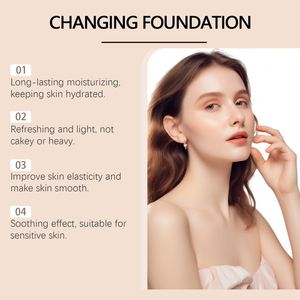 Base de Maquillaje Líquida Mate Ligera Hoygi, Corrector Protector para Piel Grasa o Seca, Ligeramente Hidratante con Efecto Calmante - Product Image 2