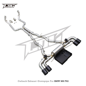 Sistema de Escape Completo de Fábrica para <span class=keywords><strong>BMW</strong></span> <span class=keywords><strong>M8</strong></span> <span class=keywords><strong>Competition</strong></span> Coupé F92 4.4TT 2019-2024, Escape Valvetronic de Acero Inoxidable Catback - Product Image 3