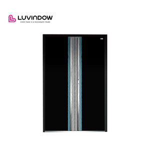 Portes d'entrée modernes de grande taille de qualité supérieure avec panneaux latéraux, <span class=keywords><strong>porte</strong></span> extérieure haut de gamme anti-effraction pour <span class=keywords><strong>villa</strong></span> - Product Image 3