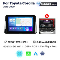 Système stéréo de voiture MEKEDE MS 8+256G Android 12 Caméra 360° DSP RDS pour Toyota Corolla 2018-2020 ADAS DVR Écran tactile 10 pouces