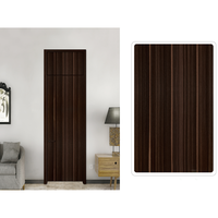 Fabricant professionnel de portes en bois de style minimaliste, design en bois massif, portes intérieures anti-déformation, panneaux de porte en bois