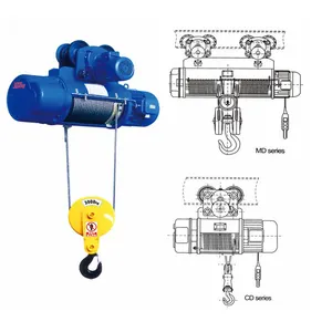 Polipasto electrico điện cung cấp M3 Palăng điện 3 tấn Wire Rope xây dựng hoist Brazil 500kg 1ton 2ton 3ton 5ton 200