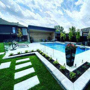 Tempered <strong>Glass</strong> Pool Fence Spigot Panels <strong>Frameless</strong> <strong>Glass</strong> Fence - Product Image 4
