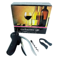 Tire-bouchon en acier inoxydable pour bouteille de vin rouge, tire-bouchon et aiguille à tire-bouchon, tire-bouchon lapin