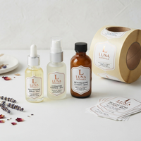 Étiquettes de bouteille de vin en papier texturé écologique, personnalisées avec estampage à chaud en feuille d'or, autocollants pour flacons de parfum