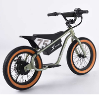 Vélo d'équilibre électrique pour enfants 350W, sans pédales, 12/16 pouces, jouet électrique pour enfants