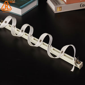 Riel de cortina <span class=keywords><strong>plegable</strong></span> ondulado con corredor ajustable de 50/60/70/80/100mm y accesorios de cintas 107/125/145/160 - Product Image 3