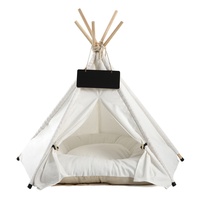 Tente chaude d'hiver pour chien et chat, lit pour animaux de compagnie amovible et lavable, utilisation en intérieur pour chiens et chatons miniatures/petits