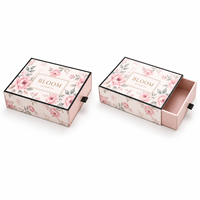 Boîte cadeau pliable personnalisée de style tiroir, adaptée aux sous-vêtements pour femmes, pyjamas, écharpes, chaussettes, boîtes d'emballage pour écharpes