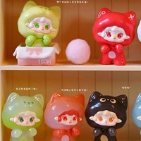Yooki V2 Mini Series Cat on the Loose pop Beans Blind Box Figurine Mignonne à Collectionner Ornement Cadeau Tendance pour Filles Jouets à la Mode