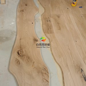 Tap & Go Parquet en <span class=keywords><strong>bois</strong></span> d'ingénierie en chêne blanc de qualité ab Plancher en <span class=keywords><strong>bois</strong></span> courbé conçu dans la nature - Product Image 6
