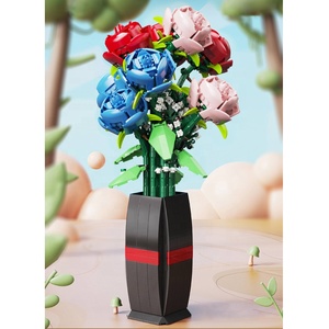 Samtoy-rompecabezas 3D <span class=keywords><strong>de</strong></span> flores, ramo <span class=keywords><strong>de</strong></span> flores, bloques <span class=keywords><strong>de</strong></span> construcción para regalo <span class=keywords><strong>de</strong></span> San Valentín - Product Image 2