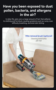 Aspirador portátil de gran succión Diseño de ciclón <span class=keywords><strong>vertical</strong></span> con filtro HEPA Aspirador de mano - Product Image 4